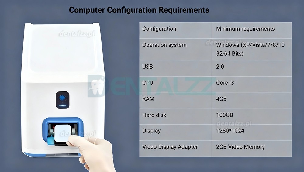 Runyes DS630 Skaner PSP Stomatologiczny Cyfrowy do Płytek Obrazowych RTG